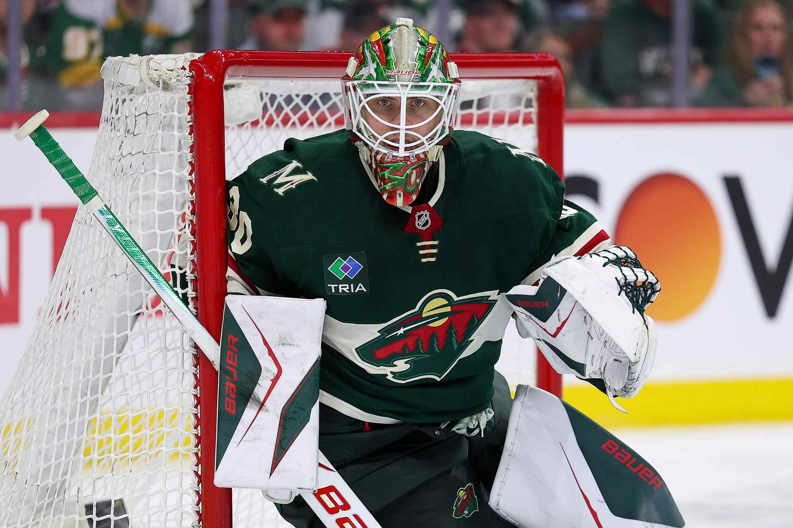 Minnesotta goaltender Jesper Wallstedt.